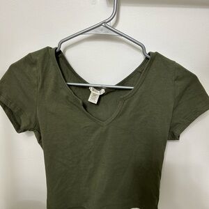 Olive Green Women's Top